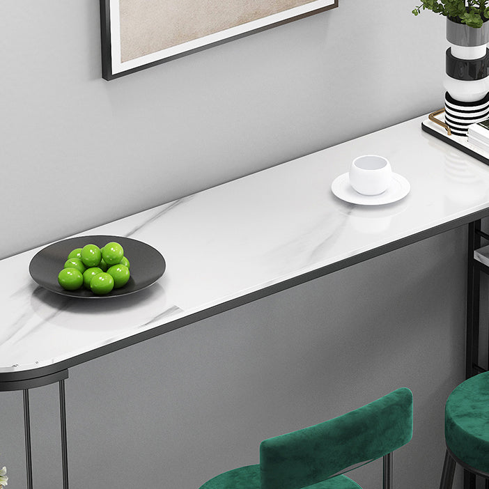 Industrial 1/2/3 Pieces Bar Table Set Stone Counter Table with High Stools