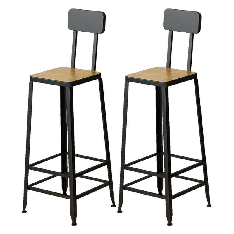 Industrial Wooden 1/2/5 Pieces Bar Table Set Rectangle Bar Table with Metal Legs