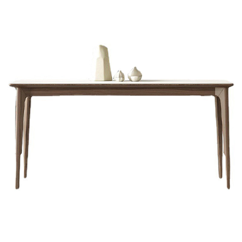 Contemporary Style 1/2/3/4 Pieces Dining Chairs Set Stone Rectangle Furniture in White