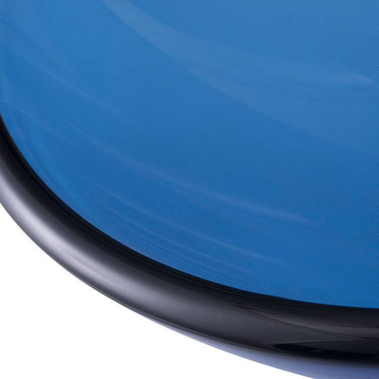Creative Vessel Bathroom Sink Glass Vessel Lavatory Sink in Blue