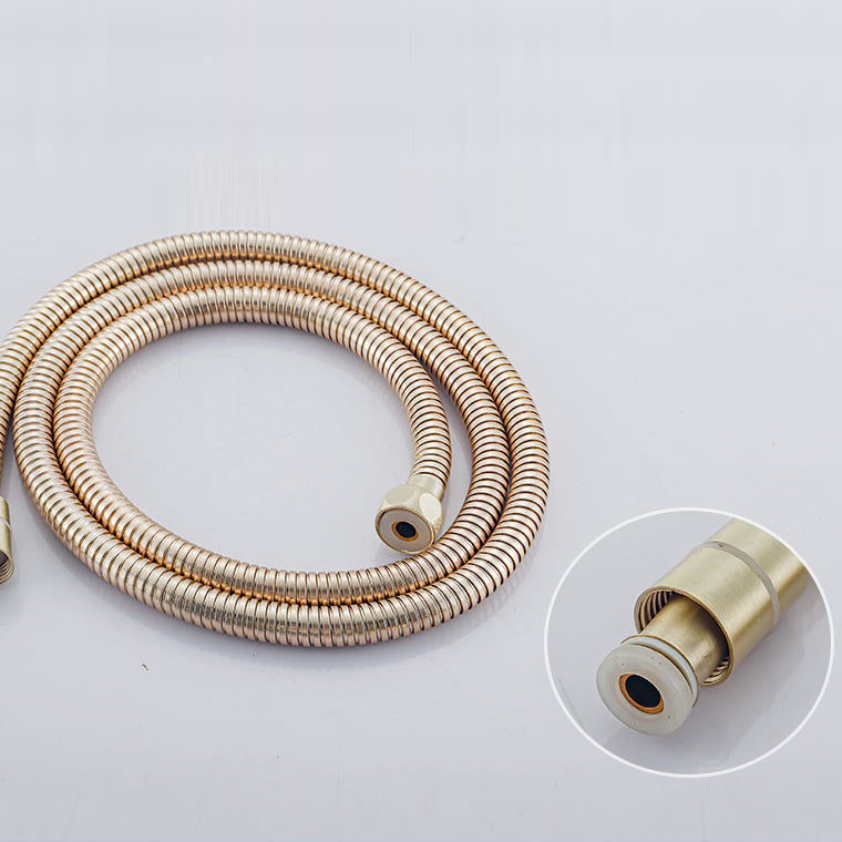 Modern Gold Bath Faucet Trim Floor Mounted High Arc Tub Faucet