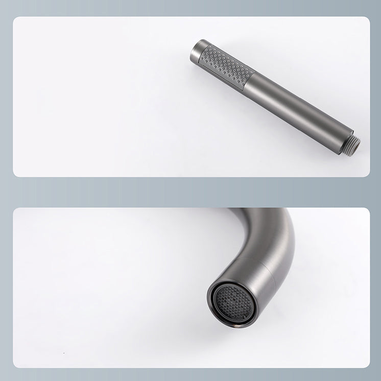 Floor Mounted Metal Freestanding Tub Filler Two Handles Freestanding Tub Filler Trim