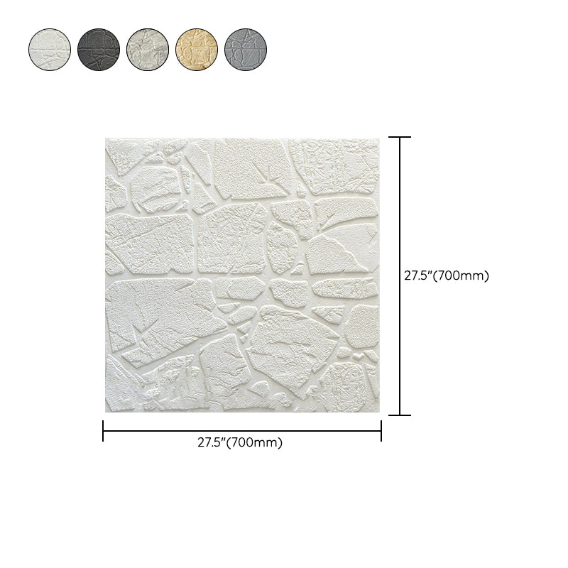 Modern Pearl Wainscoting PVC Wall Access Panel Peel and Stick Wall Til