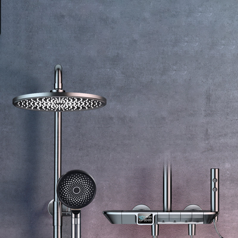 Ellipse Shower Set Intelligent Digital Display Thermostatic Shower Diamond Button