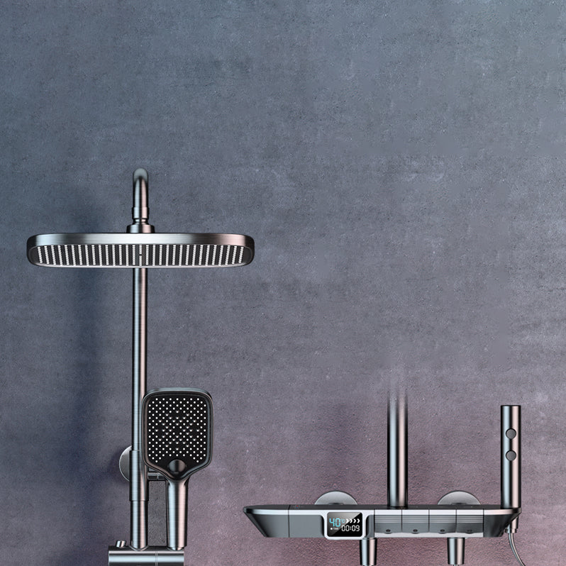 Ellipse Shower Set Intelligent Digital Display Thermostatic Shower Diamond Button
