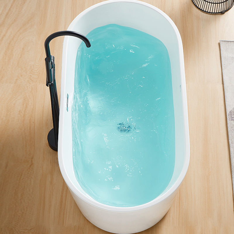 Contemporary Soaking Freestanding Bathtub Acrylic Bathtub without Faucet Holes