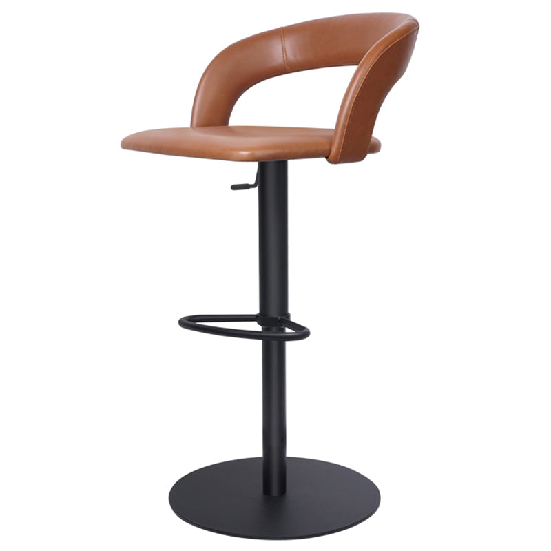 Adjustable Counter Height Stools Modern Faux Leather Bar Stools