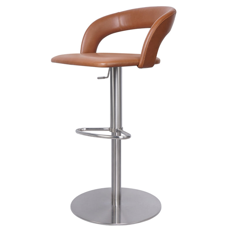 Adjustable Counter Height Stools Modern Faux Leather Bar Stools