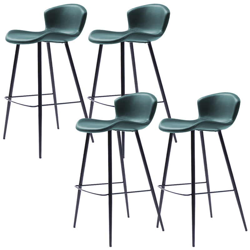 Modern Style Bar Stool Leather Backrest Counter Stool for Living Room