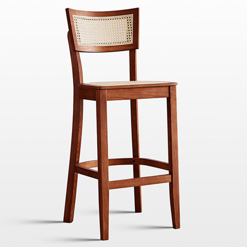 Solid Wood Bar and Counter Stool Armless Counter Height Stools