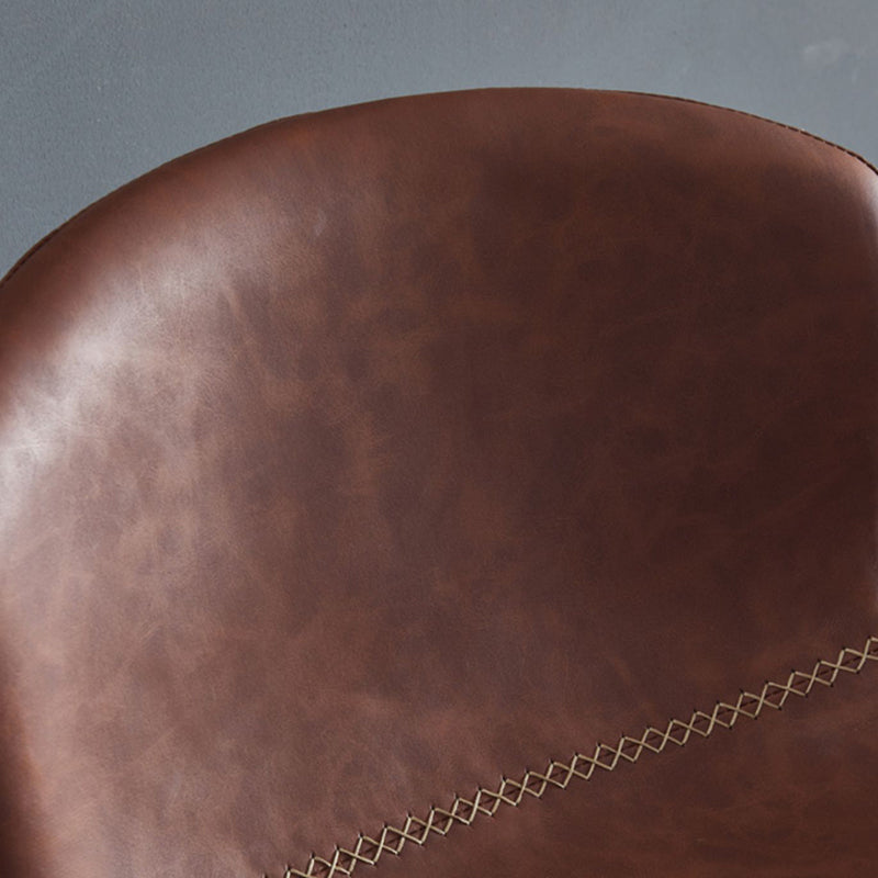 Adjustable Bar and Counter Stool Metal and Faux Leather Counter Chair