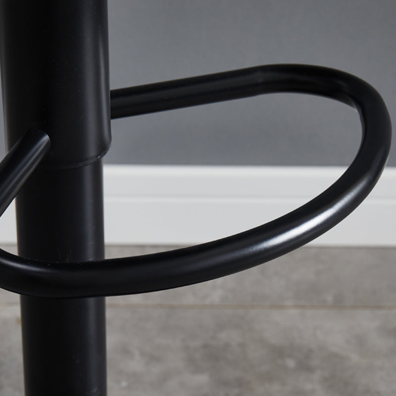 Adjustable Bar and Counter Stool Metal and Faux Leather Counter Chair