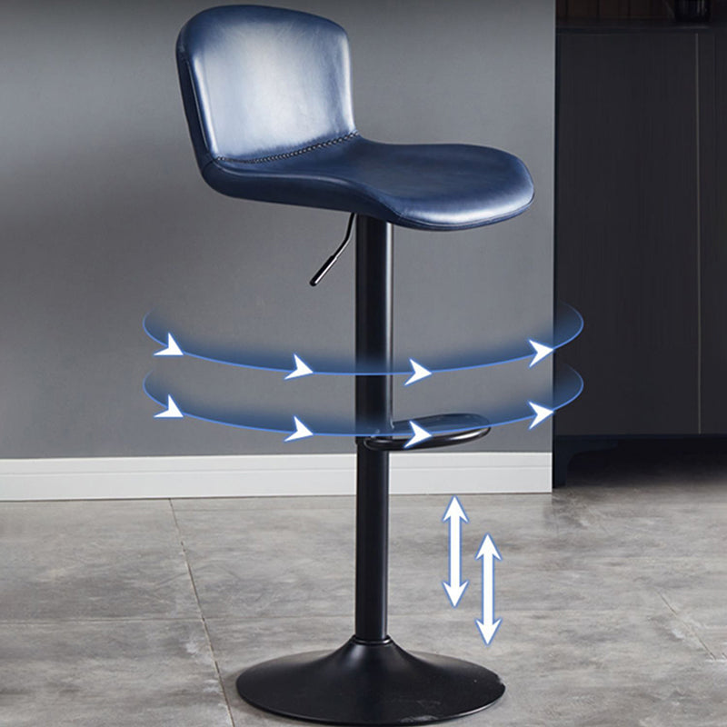 Adjustable Bar and Counter Stool Metal and Faux Leather Counter Chair