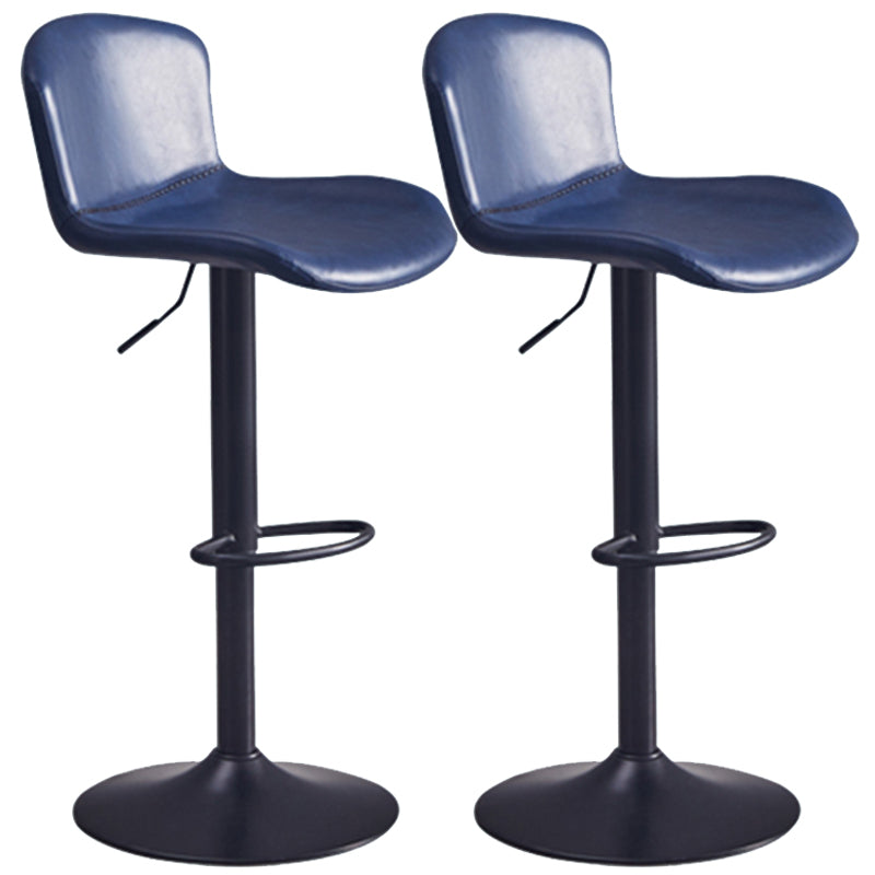 Adjustable Bar and Counter Stool Metal and Faux Leather Counter Chair