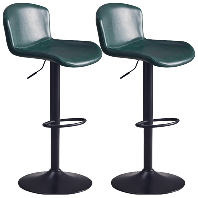 Adjustable Bar and Counter Stool Metal and Faux Leather Counter Chair