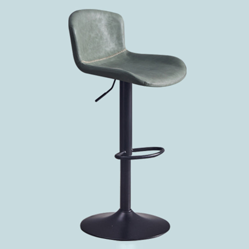 Adjustable Bar and Counter Stool Metal and Faux Leather Counter Chair
