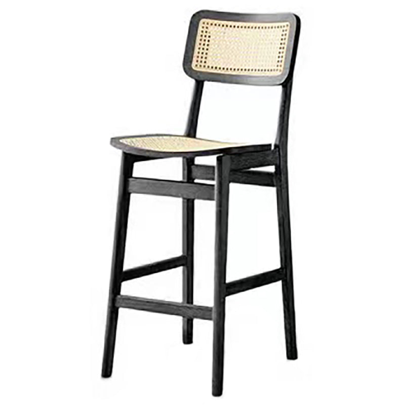 Modern Solid Wood Counter Chair Armless Bar and Counter Stool