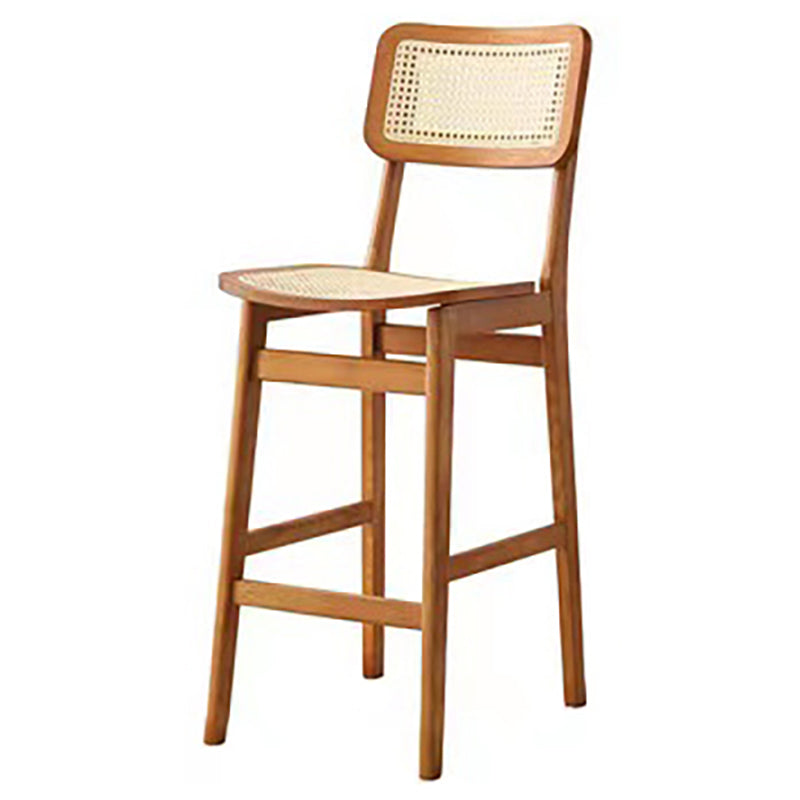 Modern Solid Wood Counter Chair Armless Bar and Counter Stool