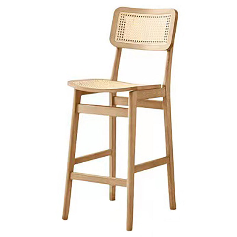Modern Solid Wood Counter Chair Armless Bar and Counter Stool