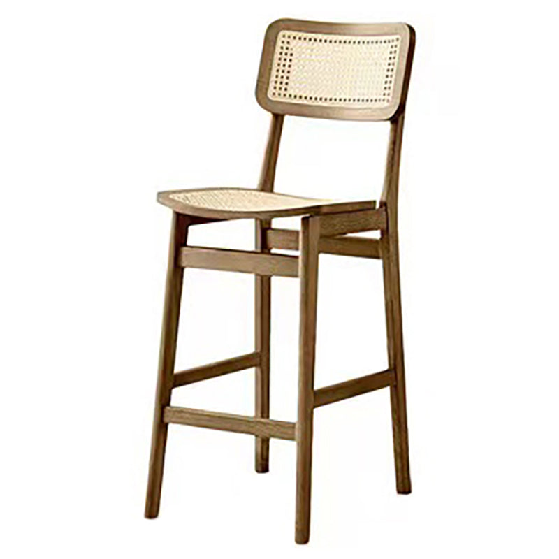 Modern Solid Wood Counter Chair Armless Bar and Counter Stool