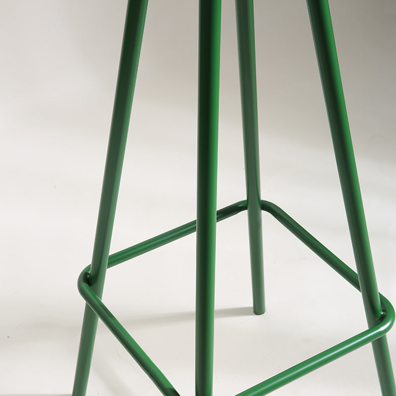 Metallic Finish Indoor Stools Industrial Style Metal Bar Stools