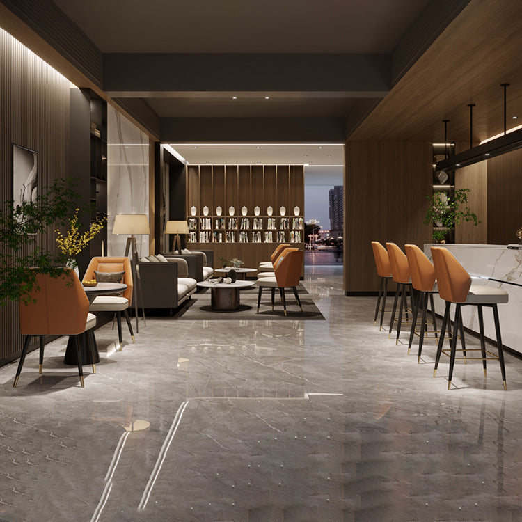 Glam Style Bar Stool Faux Leather Backrest Counter Stool for Bristol