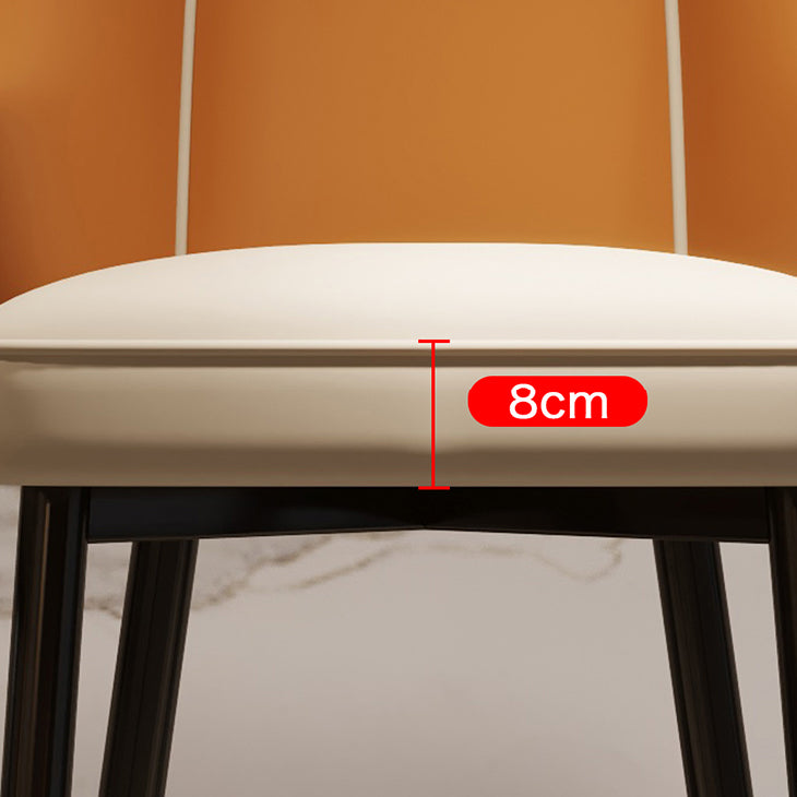 Glam Style Bar Stool Faux Leather Backrest Counter Stool for Bristol