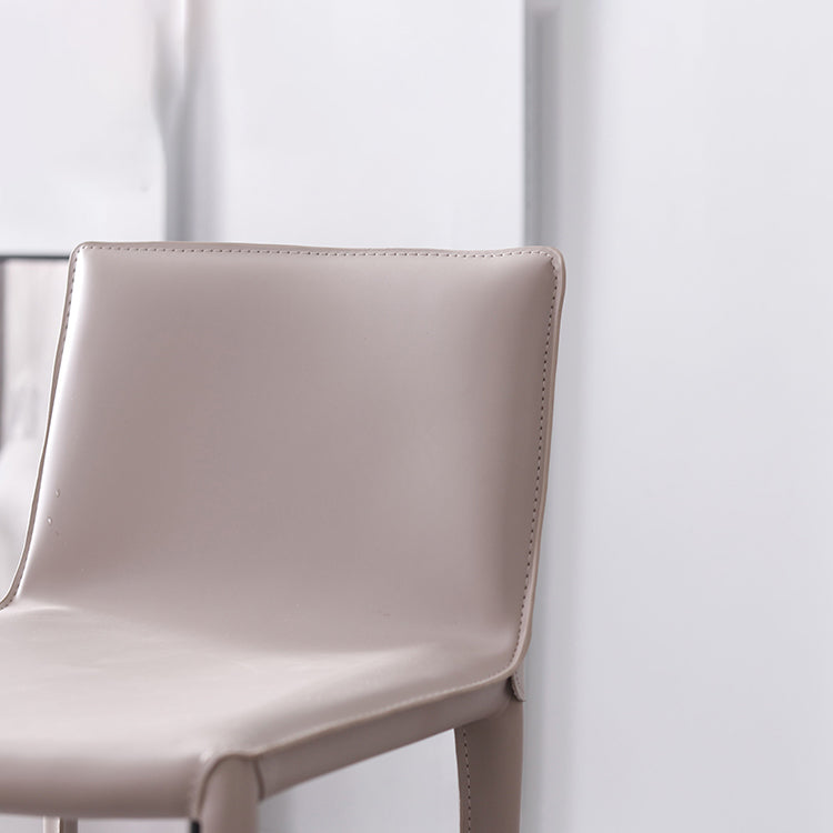 Glam Indoor Stools with Leather Legs Matte Finish Faux Leather Counter & Bar Stools