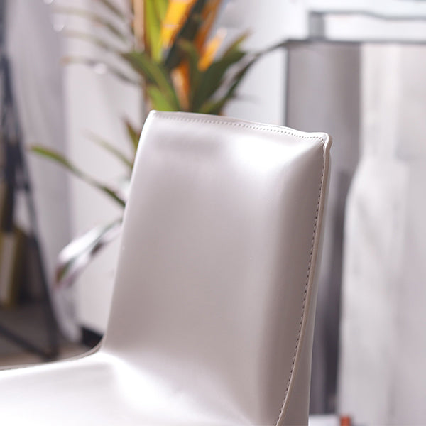 Glam Indoor Stools with Leather Legs Matte Finish Faux Leather Counter & Bar Stools