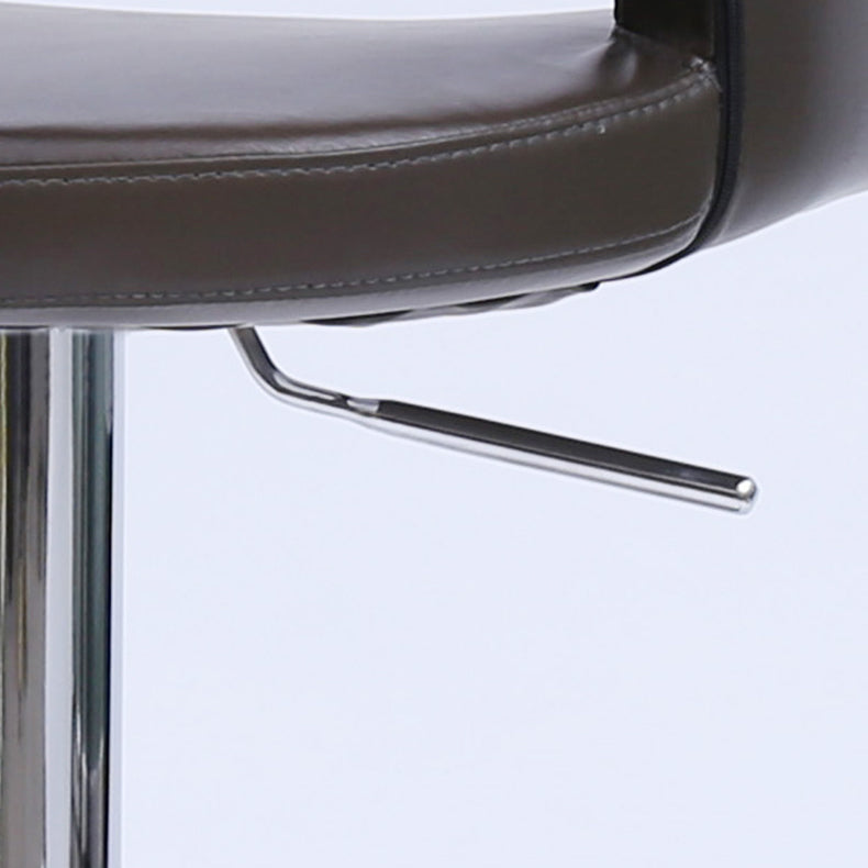 Modern Leather Bar Stool Adjustable Backrest Counter Stool for Bristol