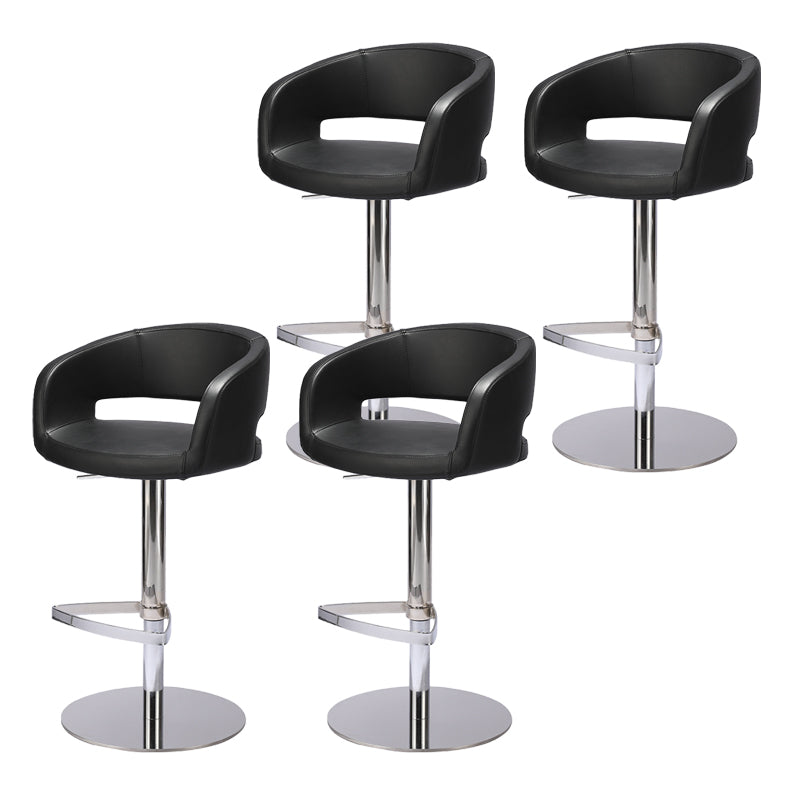 Modern Leather Bar Stool Adjustable Backrest Counter Stool for Bristol