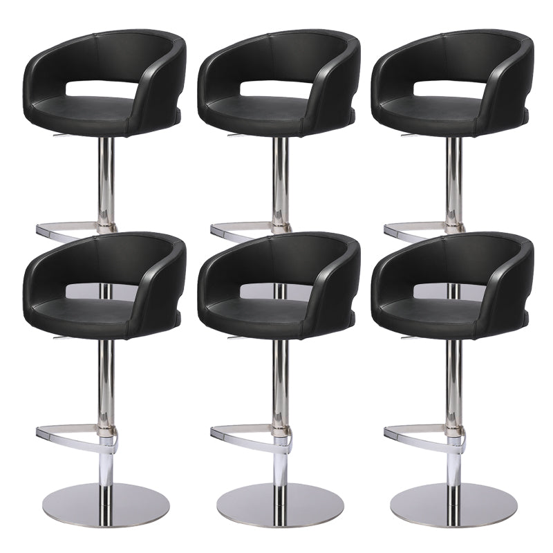 Modern Leather Bar Stool Adjustable Backrest Counter Stool for Bristol