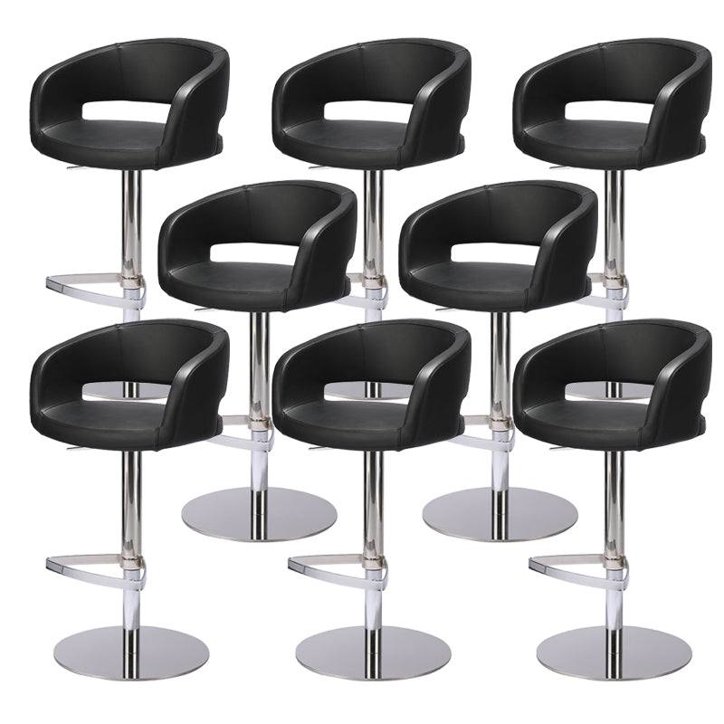 Modern Leather Bar Stool Adjustable Backrest Counter Stool for Bristol