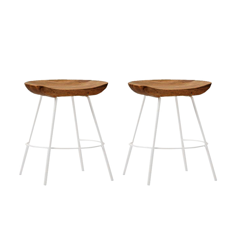 Solid Wood Modern Counter & Bar Stools Matte Finish Indoor Stools