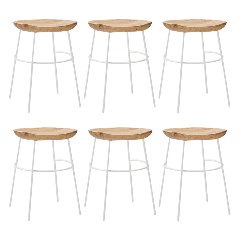 Solid Wood Modern Counter & Bar Stools Matte Finish Indoor Stools