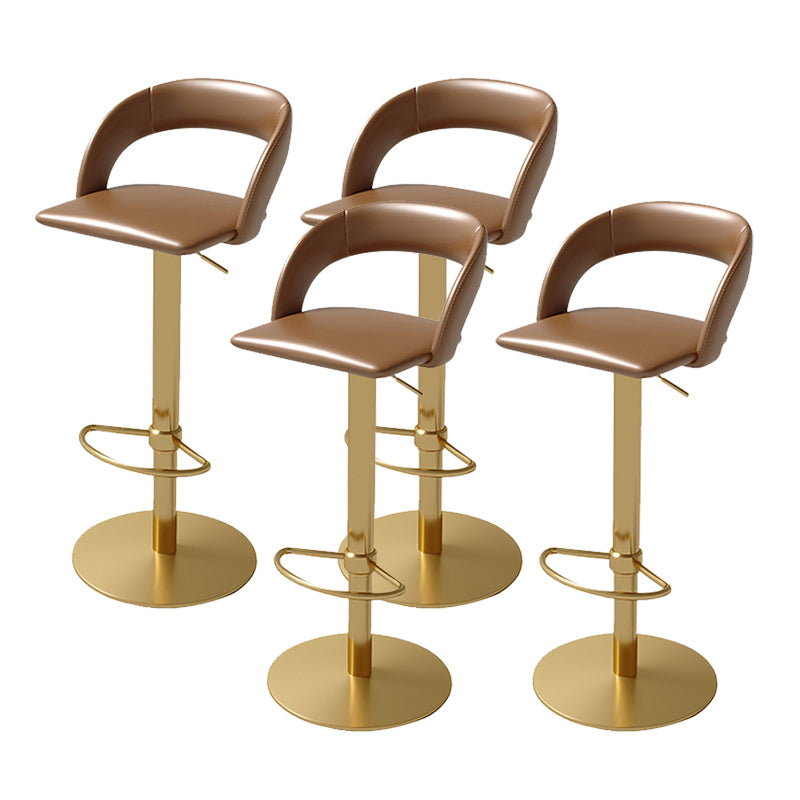 Swivel Leather Bar Stool Adjustable Height Counter Stool for Bristol