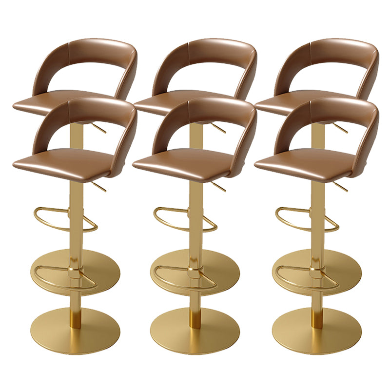 Swivel Leather Bar Stool Adjustable Height Counter Stool for Bristol