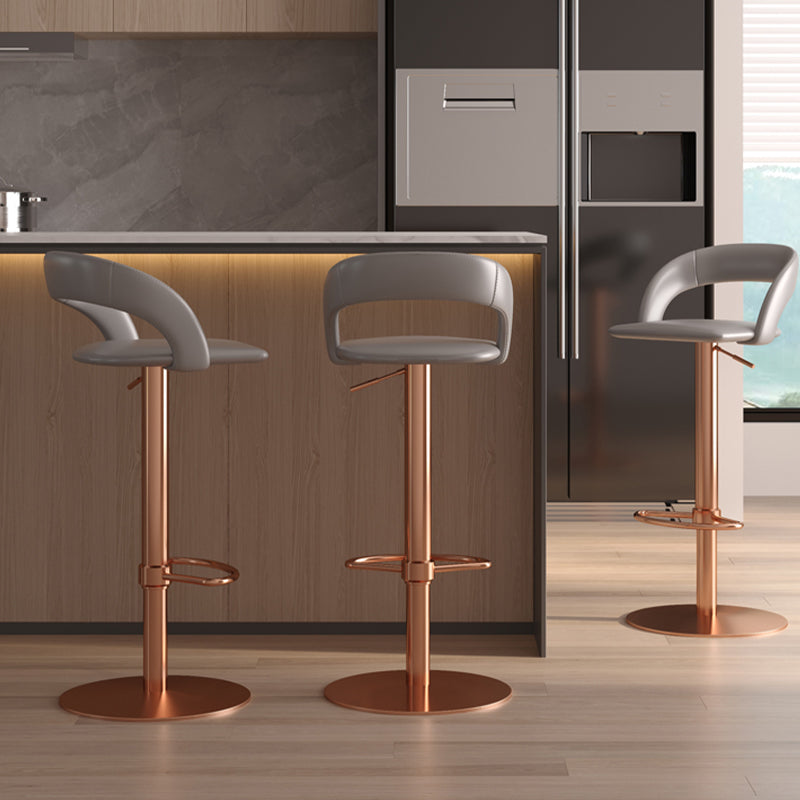 Swivel Leather Bar Stool Adjustable Height Counter Stool for Bristol
