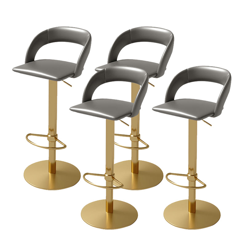 Swivel Leather Bar Stool Adjustable Height Counter Stool for Bristol