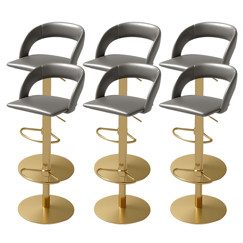 Swivel Leather Bar Stool Adjustable Height Counter Stool for Bristol