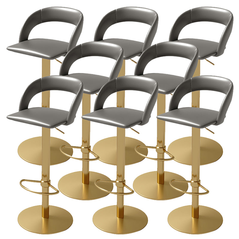 Swivel Leather Bar Stool Adjustable Height Counter Stool for Bristol