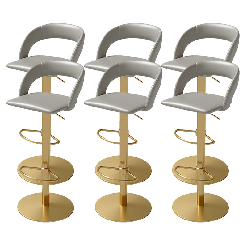 Swivel Leather Bar Stool Adjustable Height Counter Stool for Bristol