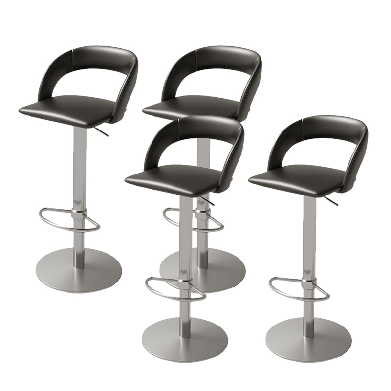 Swivel Leather Bar Stool Adjustable Height Counter Stool for Bristol