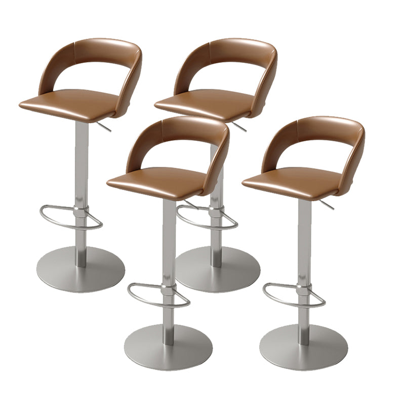 Swivel Leather Bar Stool Adjustable Height Counter Stool for Bristol