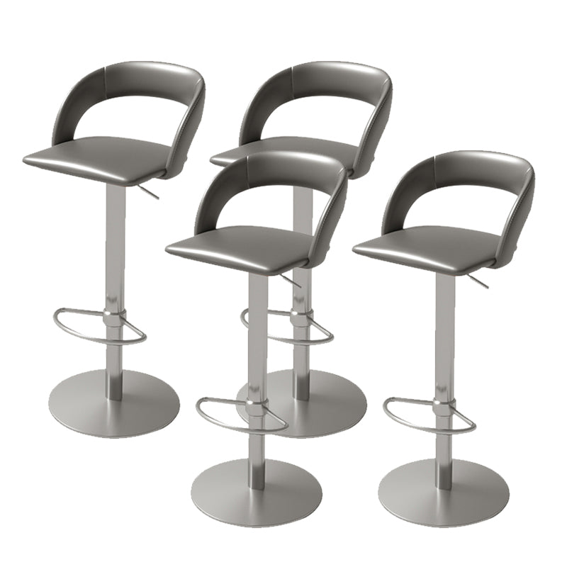 Swivel Leather Bar Stool Adjustable Height Counter Stool for Bristol