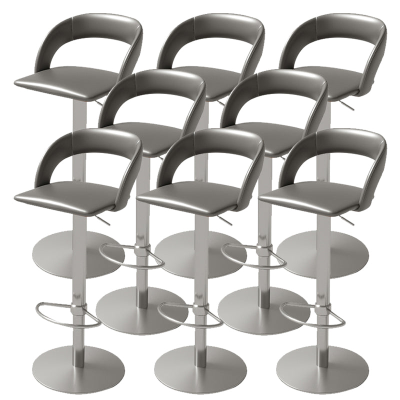 Swivel Leather Bar Stool Adjustable Height Counter Stool for Bristol