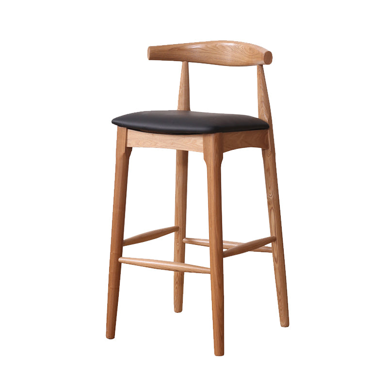 Industrial Fabric Counter & Bar Stools Ash Wood Indoor Stools