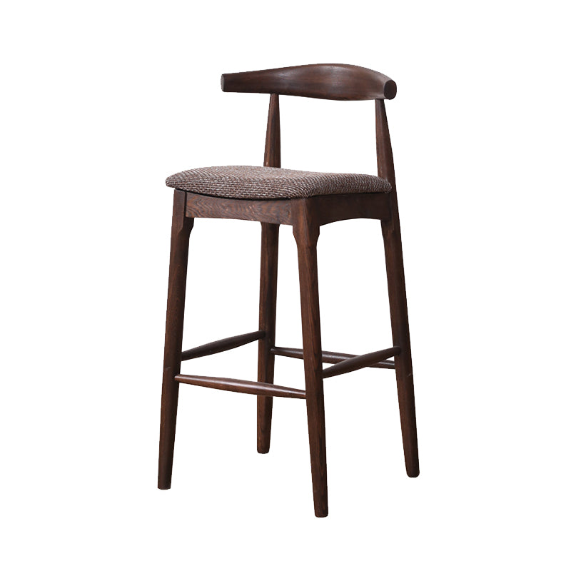 Industrial Fabric Counter & Bar Stools Ash Wood Indoor Stools