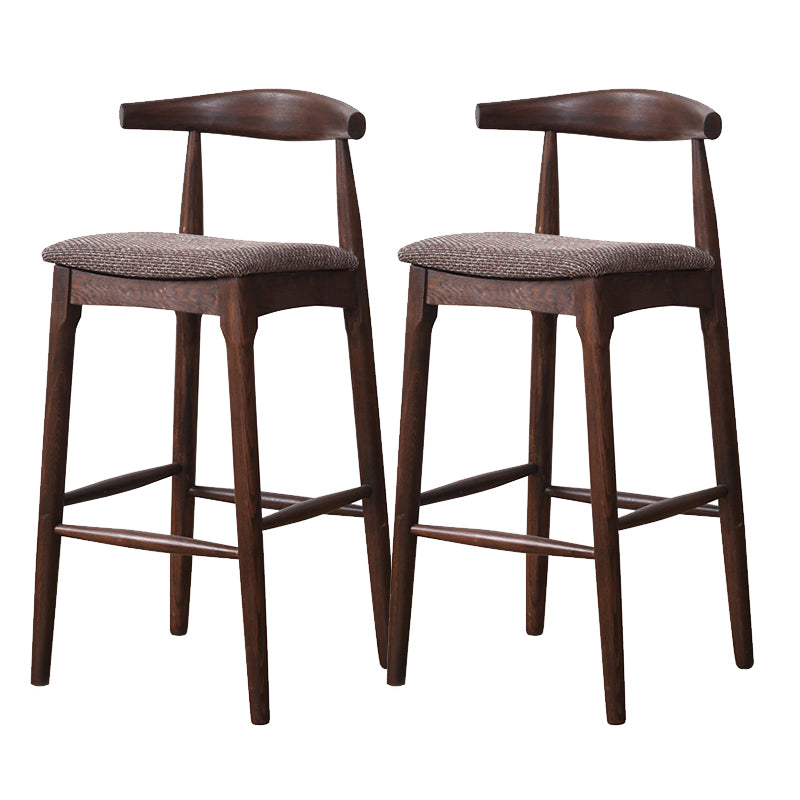 Industrial Fabric Counter & Bar Stools Ash Wood Indoor Stools