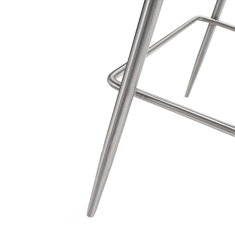 Industrial Bar Stool Leather Backrest Counter Stool for Bristol With Metal Legs